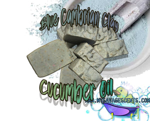 Cucumber and Russian Blue Cambrian Clay All-Natural Vegan Plant Based Soap