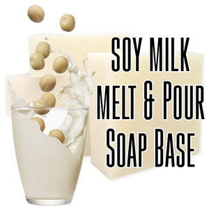 SOY MILK - Soya - Silk - Melt and Pour - Soap Base - 8 Oz - 1 Lb - 2 Lb