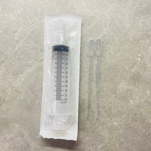 Sealed Sterilized - Lip Gloss Tube Filling Syringe / Pipettes Set - 60ML - Large - Lip Gloss Business