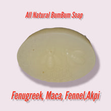 Load image into Gallery viewer, All Natural Bum Bum Glycerin Soap, vegan, Maca, Fennel, APKI, Fenugreek, Honey
